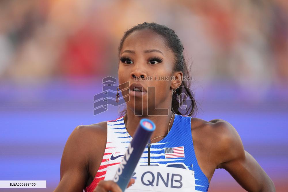 (SP)U.S.-EUGENE-ATHLETICS-WORLD CHAMPIONSHIPS-WOMEN'S 4X400M RELAY FINAL