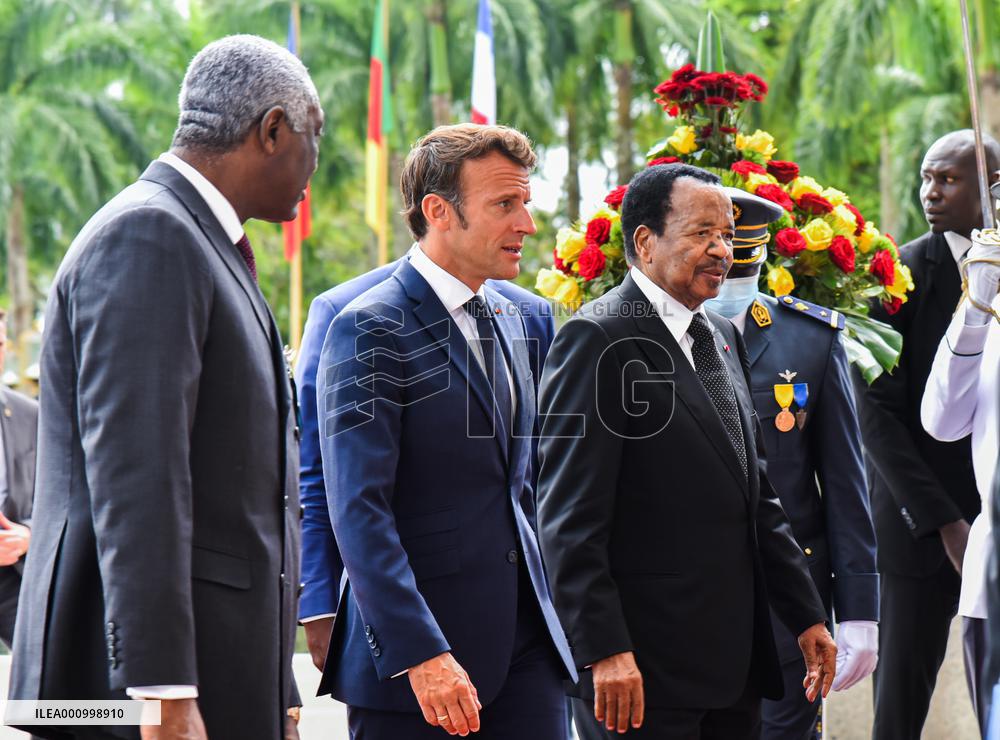 CAMEROON-YAOUNDE-FRANCE-PRESIDENT-VISIT