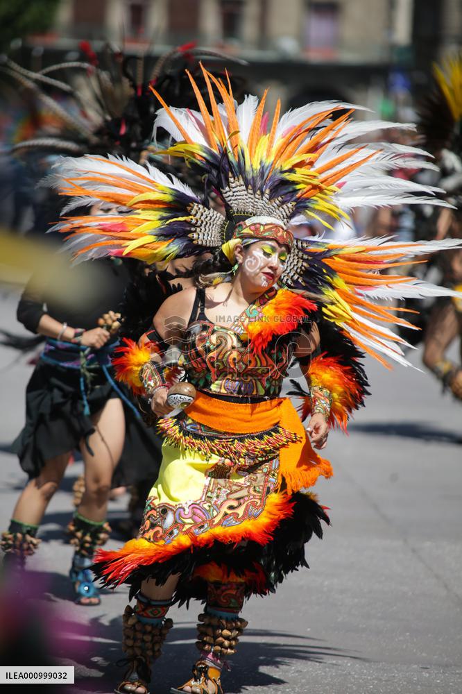 MEXICO-MEXICO CITY-TENOCHTITLAN FOUNDATION-ANNIVERSARY