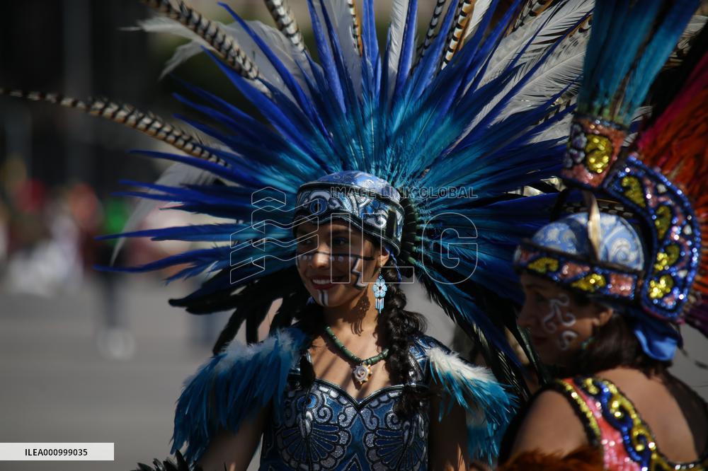 MEXICO-MEXICO CITY-TENOCHTITLAN FOUNDATION-ANNIVERSARY