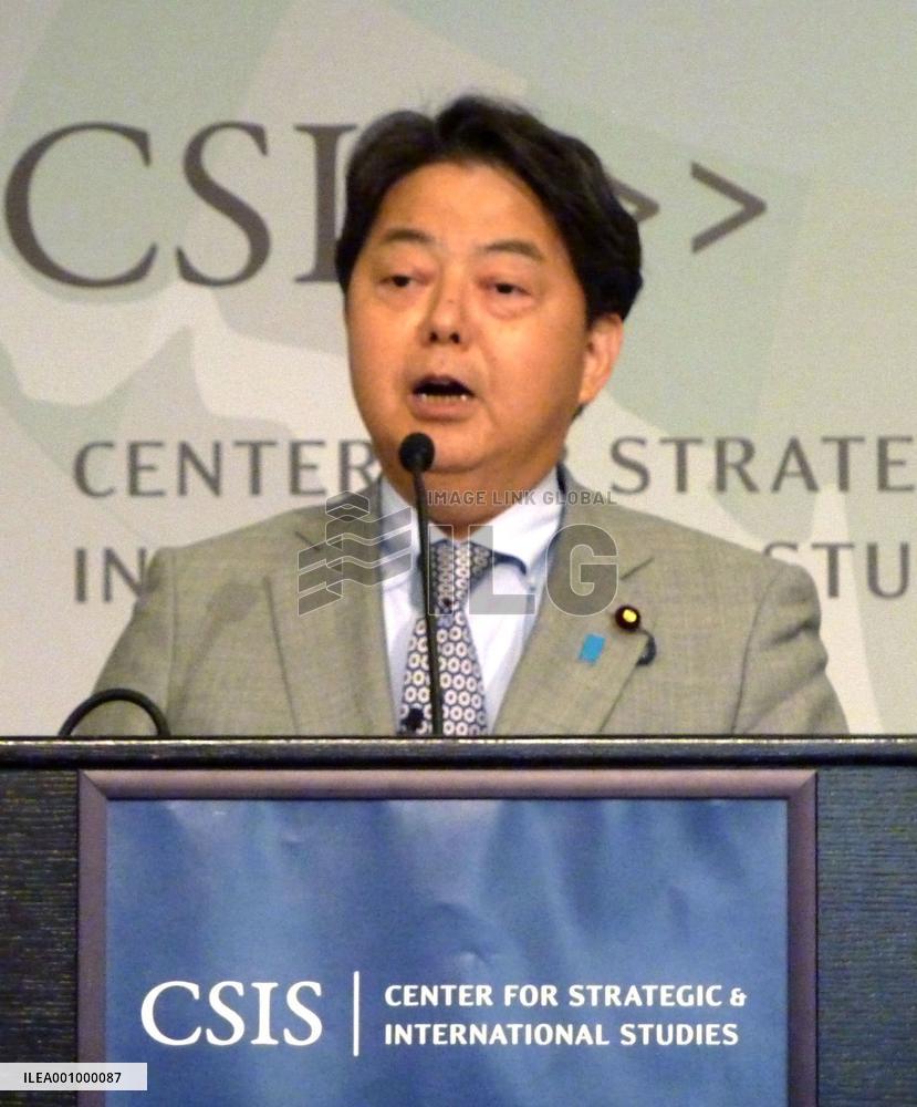 Japan Foreign Minister Hayashi in Washington