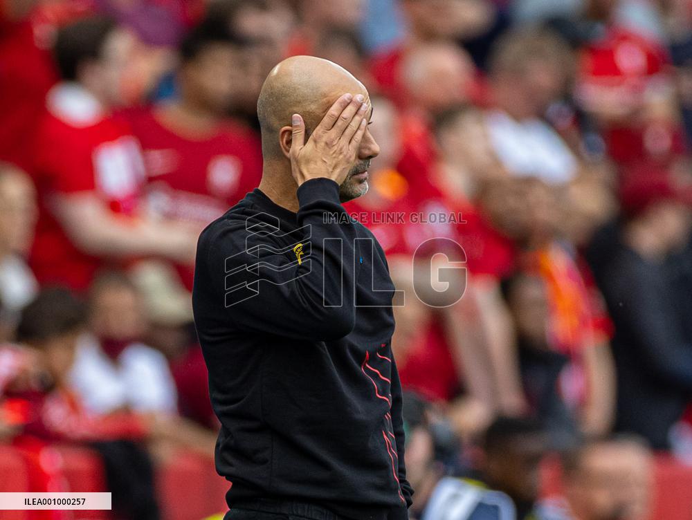 (SP)BRITAIN-LEICESTER-FOOTBALL-ENGLISH COMMUNITY SHIELD-LIVERPOOL VS MAN CITY