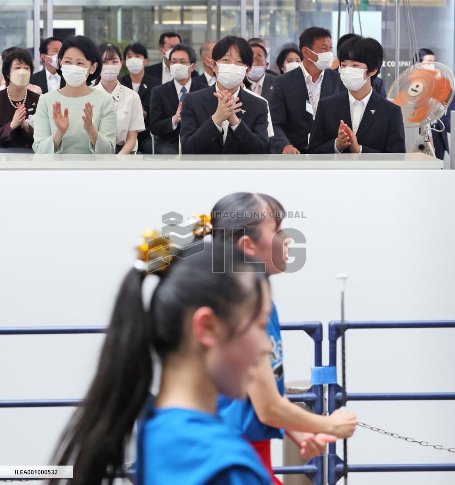 Japan crown prince at inter-high cultural festival