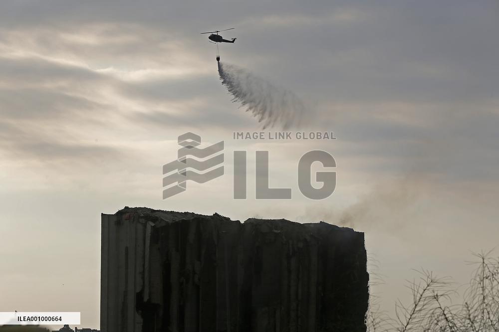 LEBANON-BEIRUT PORT-SILOS-COLLAPSE