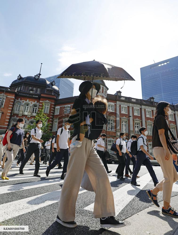 Summer heat in Tokyo