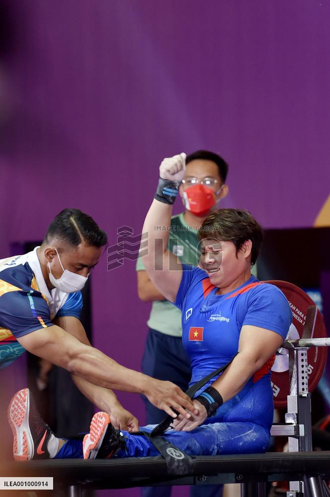 (SP)INDONESIA-SURAKARTA-ASEAN PARA GAMES 2022-POWER LIFTING