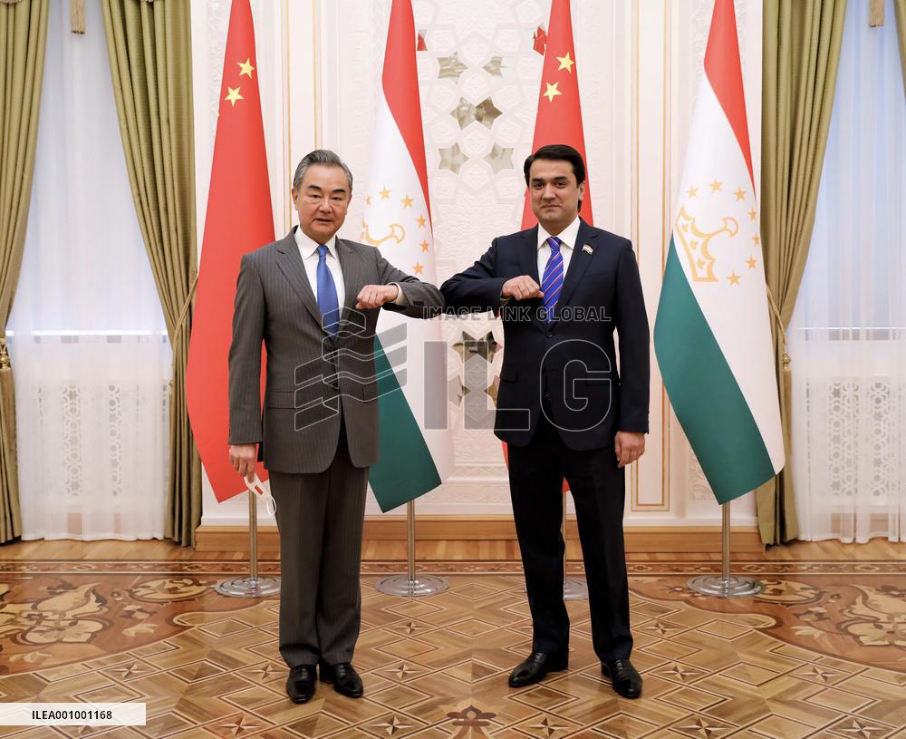 TAJIKISTAN-DUSHANBE-NATIONAL ASSEMBLY CHAIRMAN-CHINA-WANG YI-MEETING
