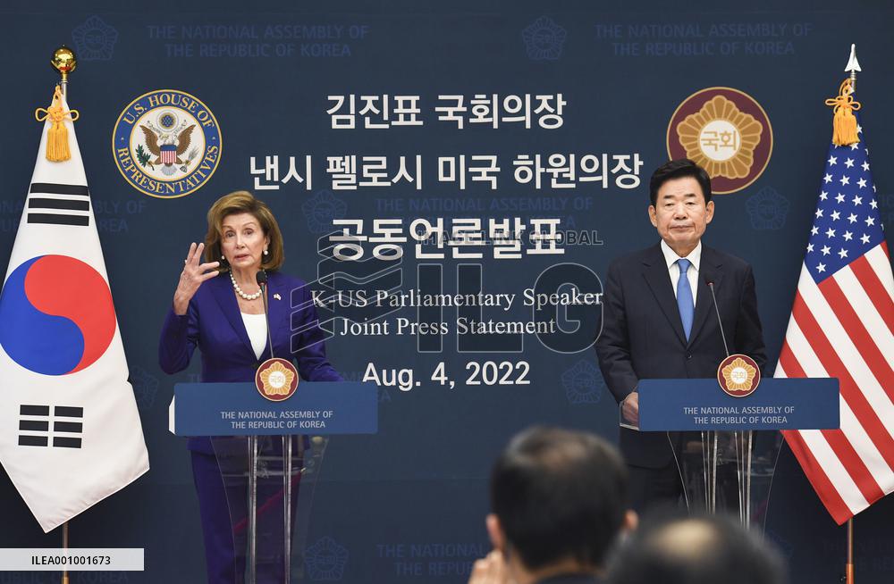 U.S. House Speaker Pelosi in Seoul