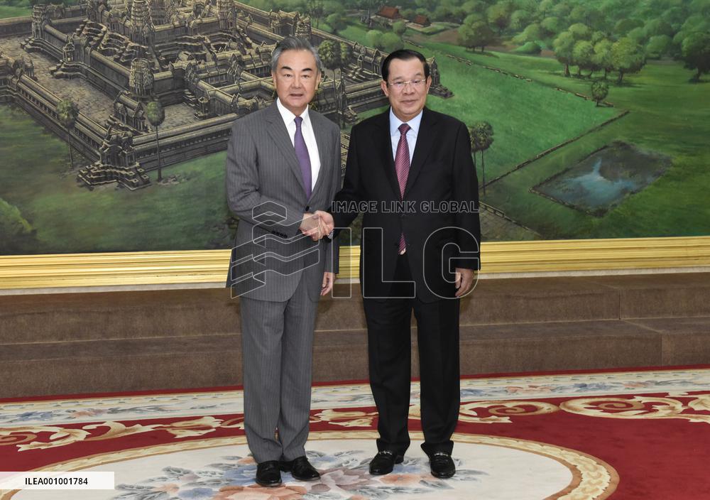 CAMBODIA-PHNOM PENH-HUN SEN-WANG YI-MEETING