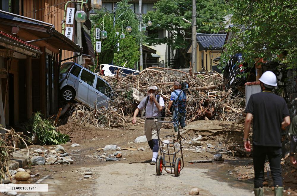 Aftermath of heavy rain in Japan