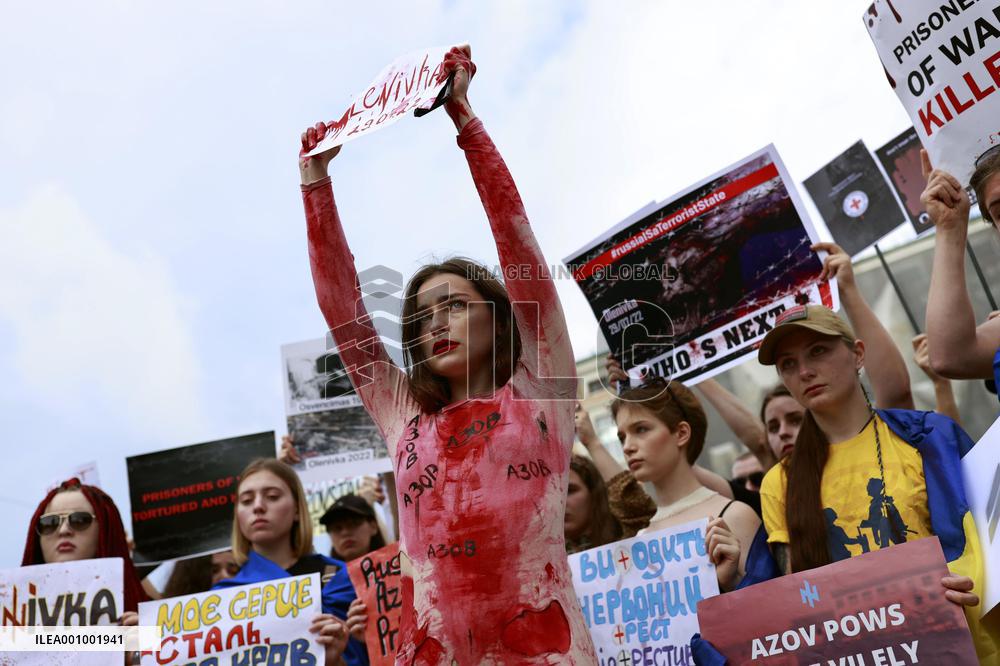 Protest against deaths of Ukrainian POWs