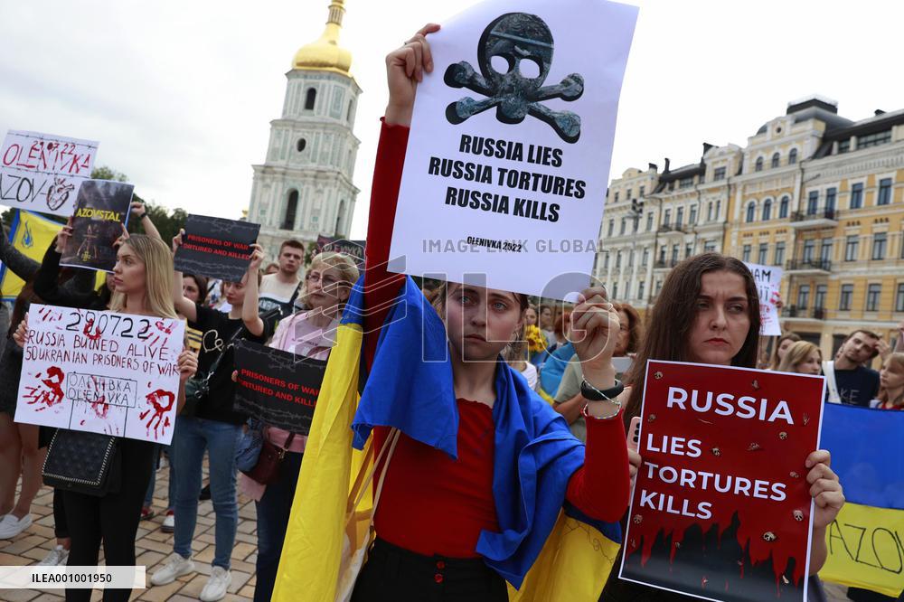 Protest against deaths of Ukrainian POWs