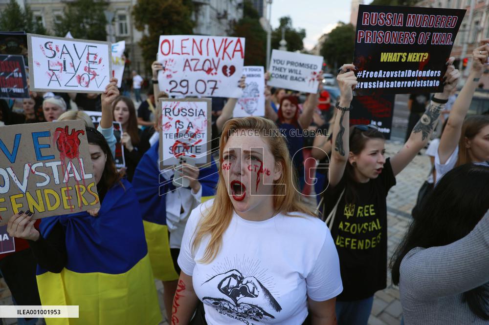 Protest against deaths of Ukrainian POWs
