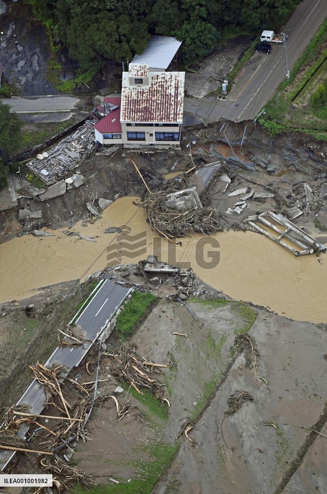 Aftermath of heavy rain in Japan