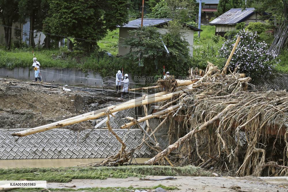 Aftermath of heavy rain in Japan