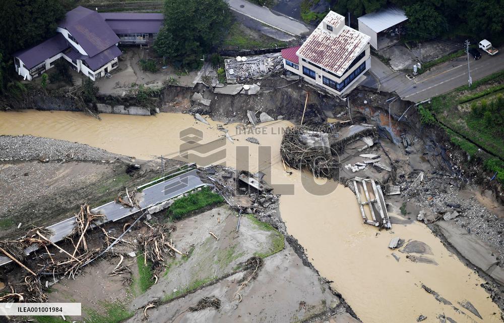 Aftermath of heavy rain in Japan