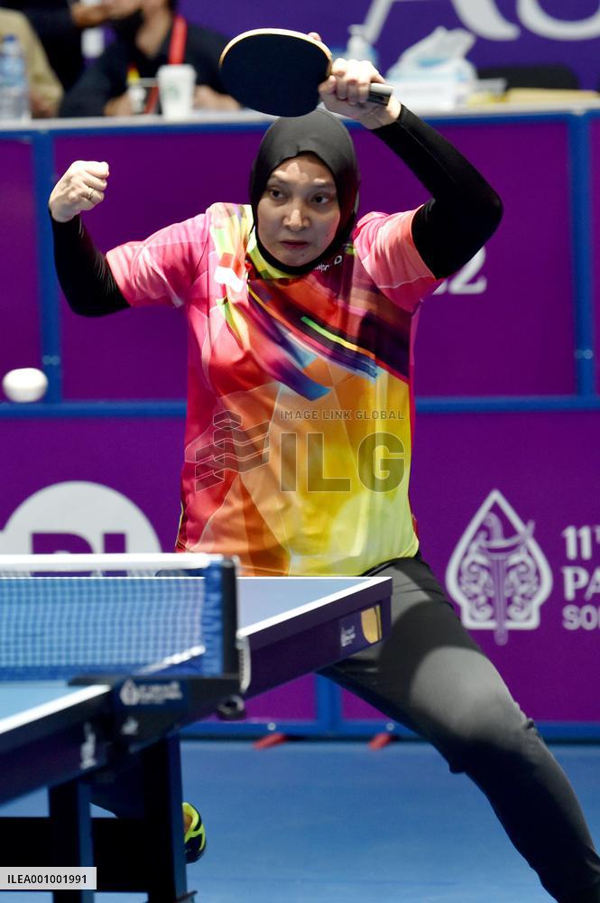 (SP)INDONESIA-SURAKARTA-ASEAN PARA GAMES 2022-TABLE TENNIS