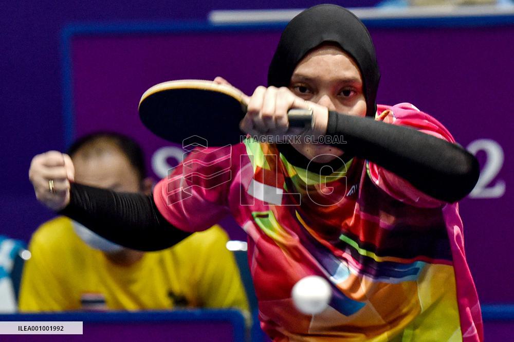 (SP)INDONESIA-SURAKARTA-ASEAN PARA GAMES 2022-TABLE TENNIS