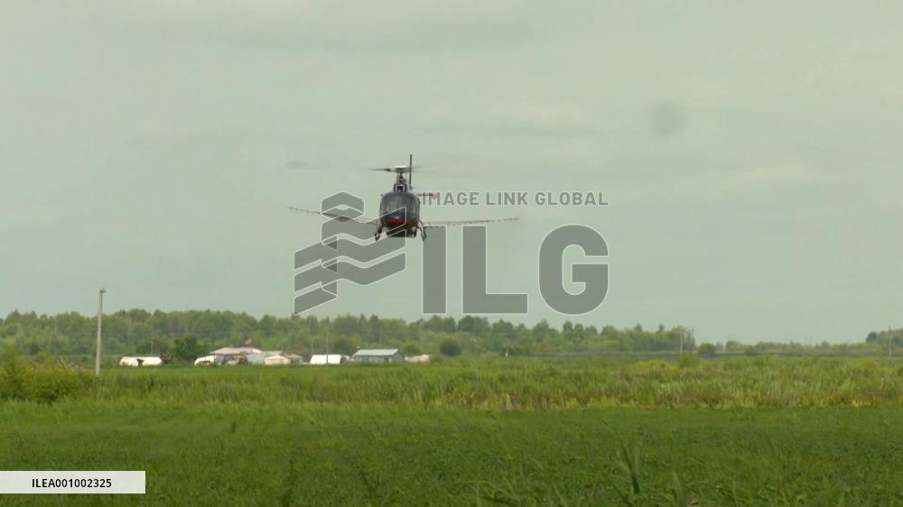 Crop-dusting helps improve efficiency in NE China