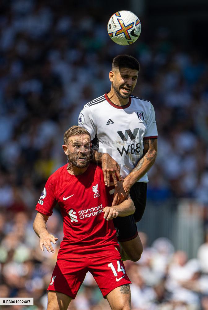 (SP)BRITAIN-LONDON-FOOTBALL-PREMIER LEAGUE-FULHAM VS LIVERPOOL