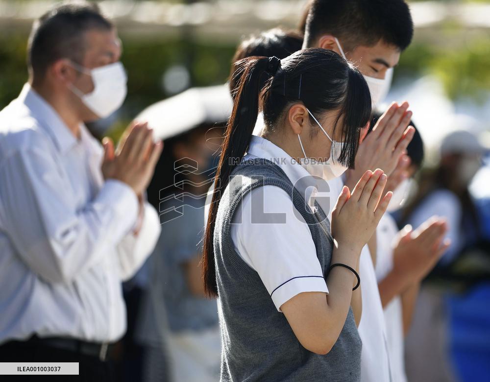 Day before 77th A-bomb anniversary in Nagasaki