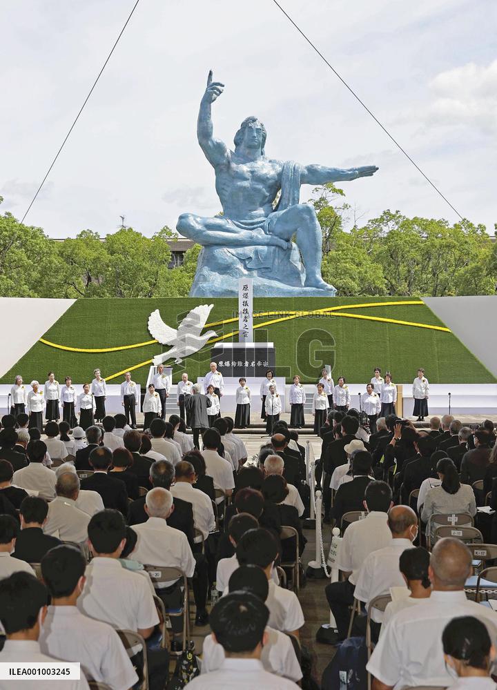 77th A-bomb anniversary in Nagasaki