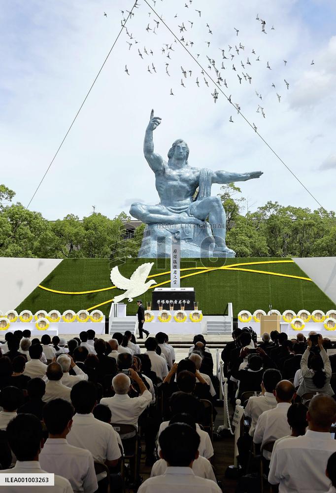 77th A-bomb anniversary in Nagasaki