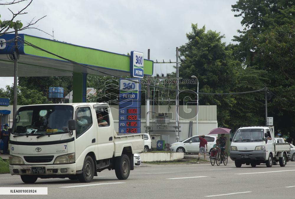 MYANMAR-YANGON-FUEL PRICES