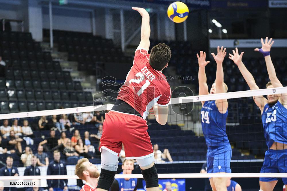 Men's European Championships volleyball qualifying match Finland vs Austria