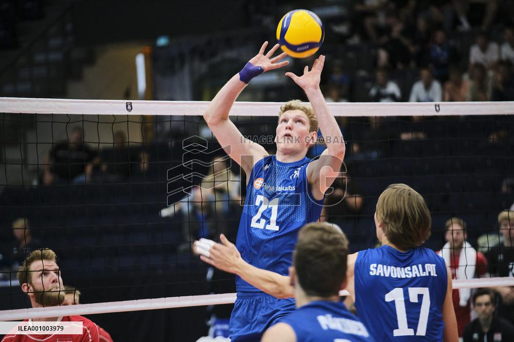 Men's European Championships volleyball qualifying match Finland vs Austria