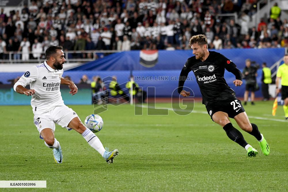 UEFA Super Cup football match Real Madrid vs Eintracht Frankfurt