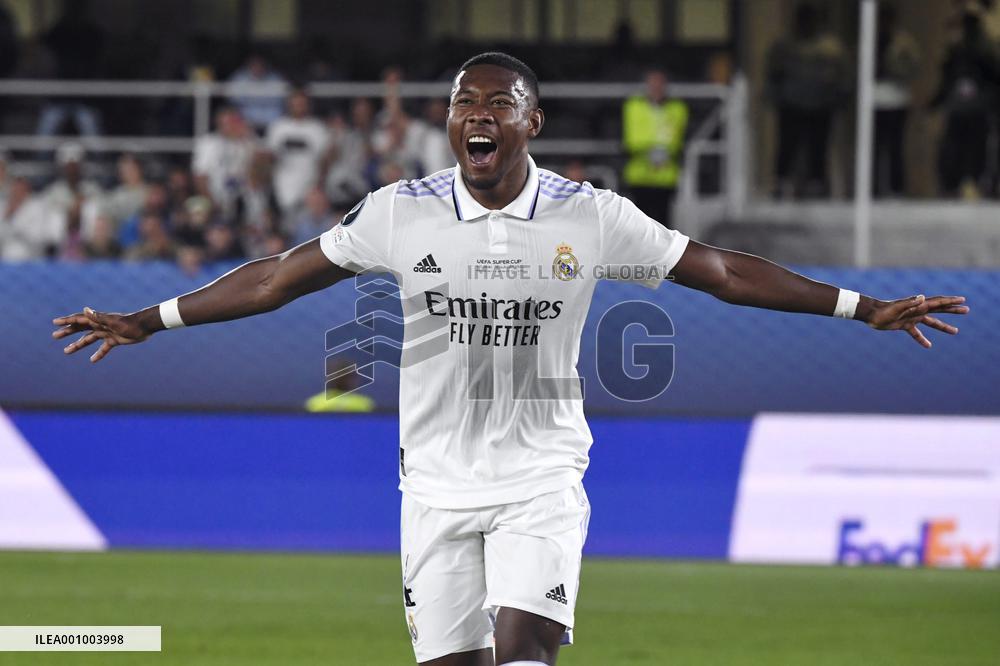 UEFA Super Cup football match Real Madrid vs Eintracht Frankfurt