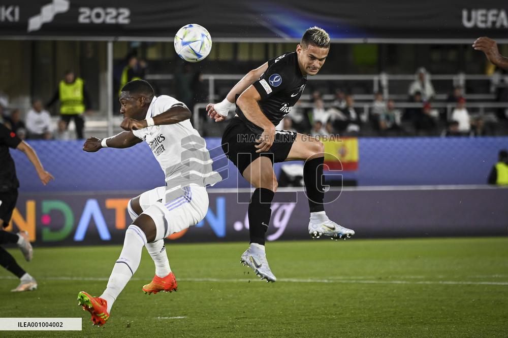 UEFA Super Cup football match Real Madrid vs Eintracht Frankfurt