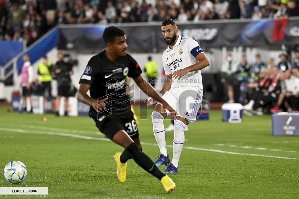 UEFA Super Cup football match Real Madrid vs Eintracht Frankfurt