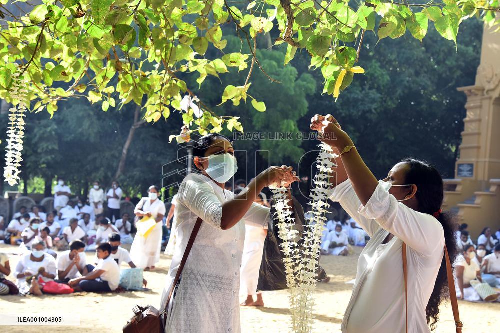 SRI LANKA-COLOMBO-POYA DAY-CELEBRATION