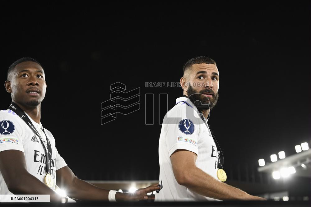 UEFA Super Cup football match Real Madrid vs Eintracht Frankfurt