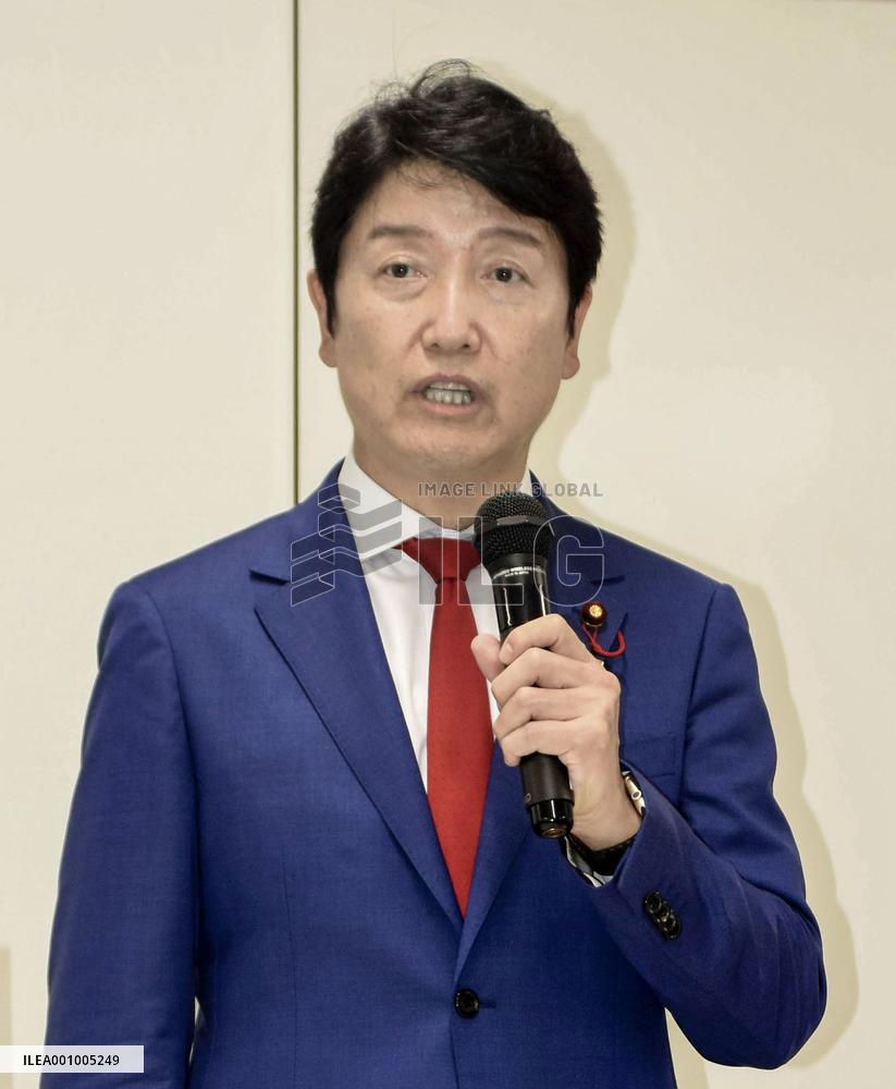 Japan Innovation Party leadership candidate Adachi