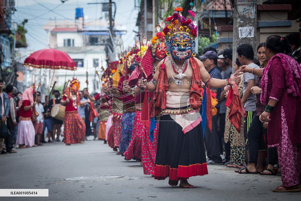 NEPAL-KATHMANDU-KHADGA JATRA-FESTIVAL