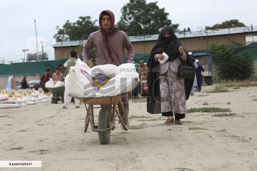 AFGHANISTAN-KABUL-FOOD AID