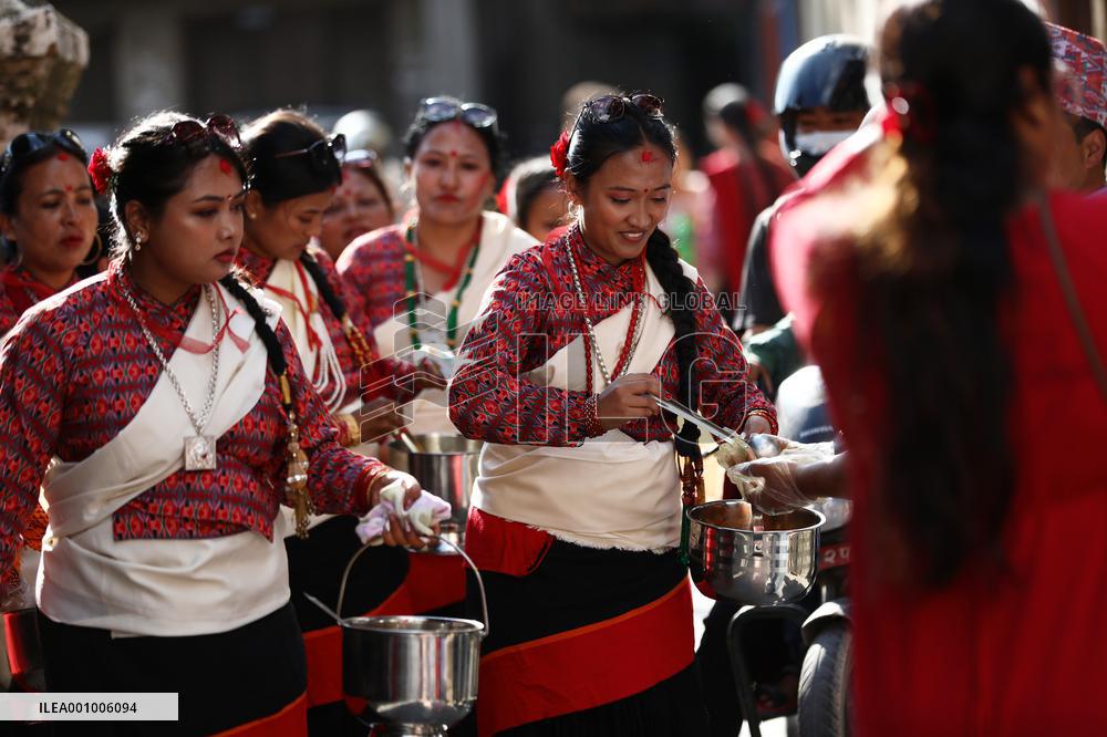 NEPAL-LALITPUR-GANESH PUJA FESTIVAL