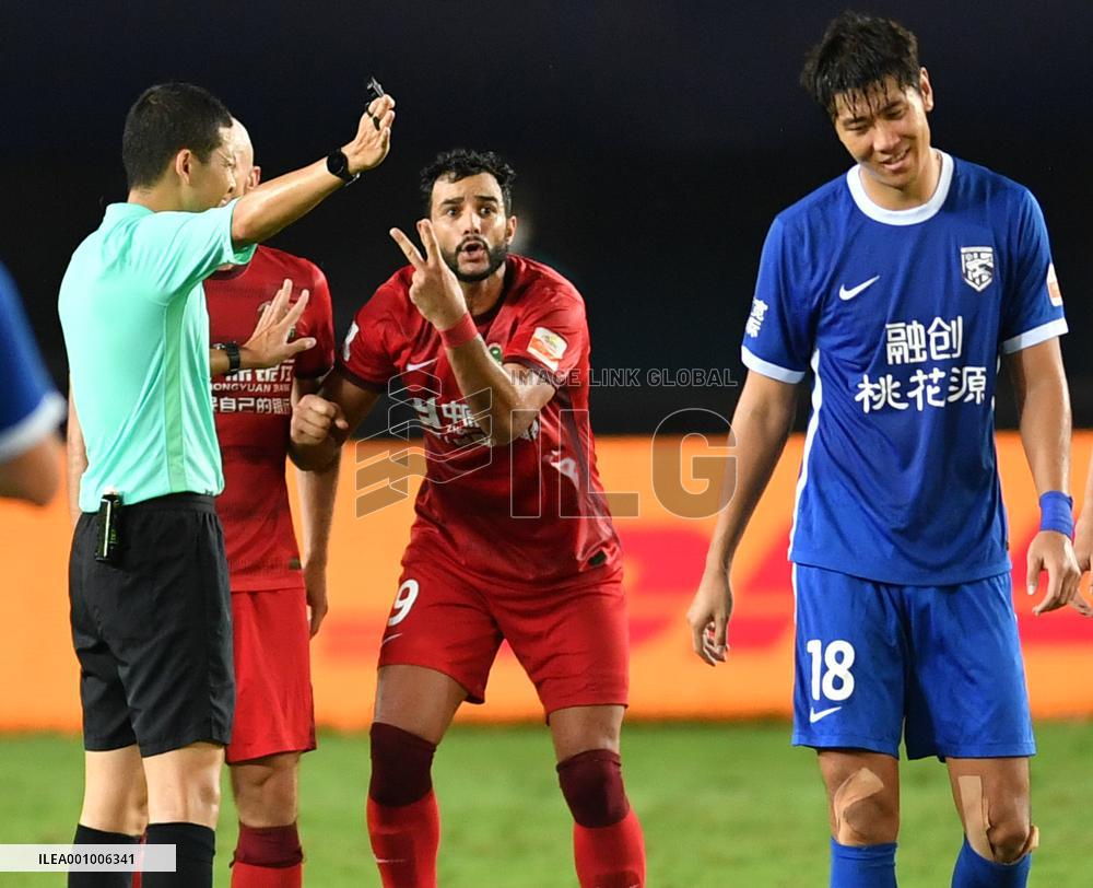 (SP)CHINA-ZHENGZHOU-FOOTBALL-CSL-HENAN VS WUHAN (CN)