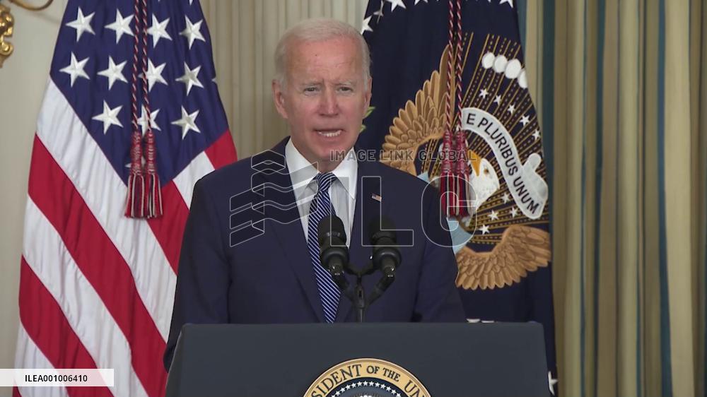 Biden signs Democratic bill on tax, health care, climate