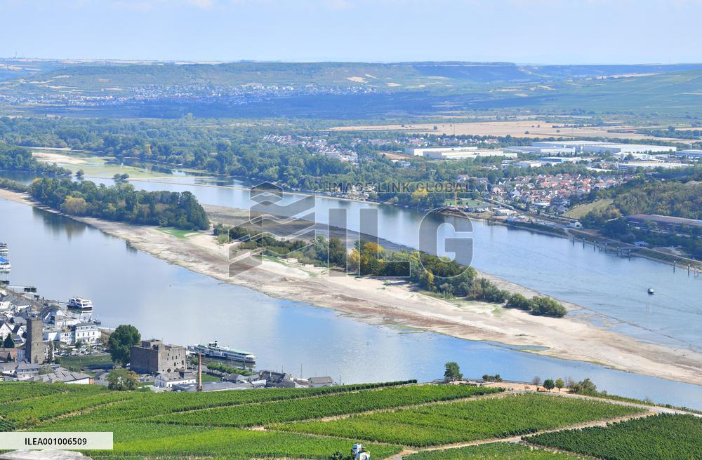 GERMANY-RIVER RHINE-WATER LEVEL