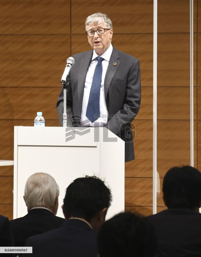 Microsoft co-founder Gates in Japan