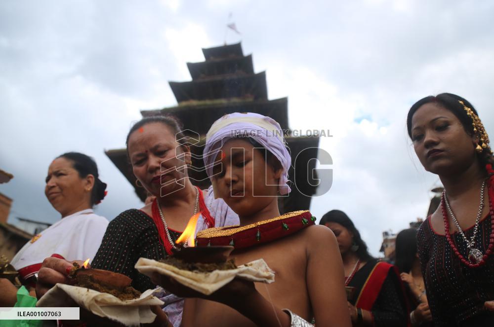 NEPAL-BHAKTAPUR-KRISHNA JANMASHTAMI FESTIVAL