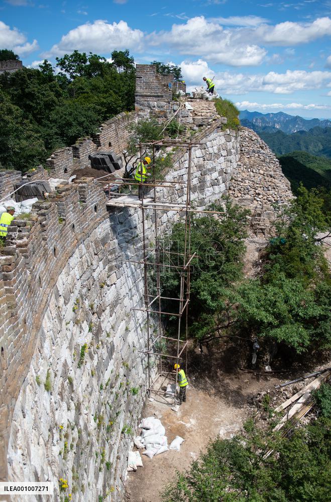 CHINA-BEIJING-GREAT WALL-RESTORATION (CN)