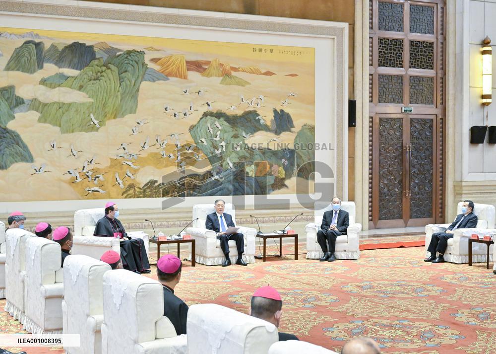 CHINA-BEIJING-WANG YANG-CHINESE CATHOLIC LEADERS-MEETING (CN)