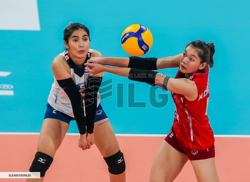 (SP)THE PHILIPPINES-PASIG CITY-VOLLEYBALL-AVC CUP-WOMEN-THAILAND VS CHINESE TAIPEI