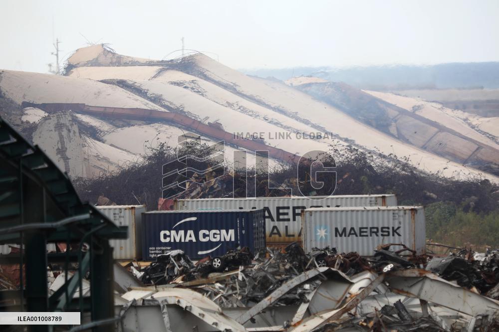 LEBANON-BEIRUT PORT-SILOS-COLLAPSE