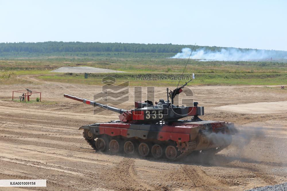 RUSSIA-MOSCOW-TANK BIATHLON-CHINESE TEAM
